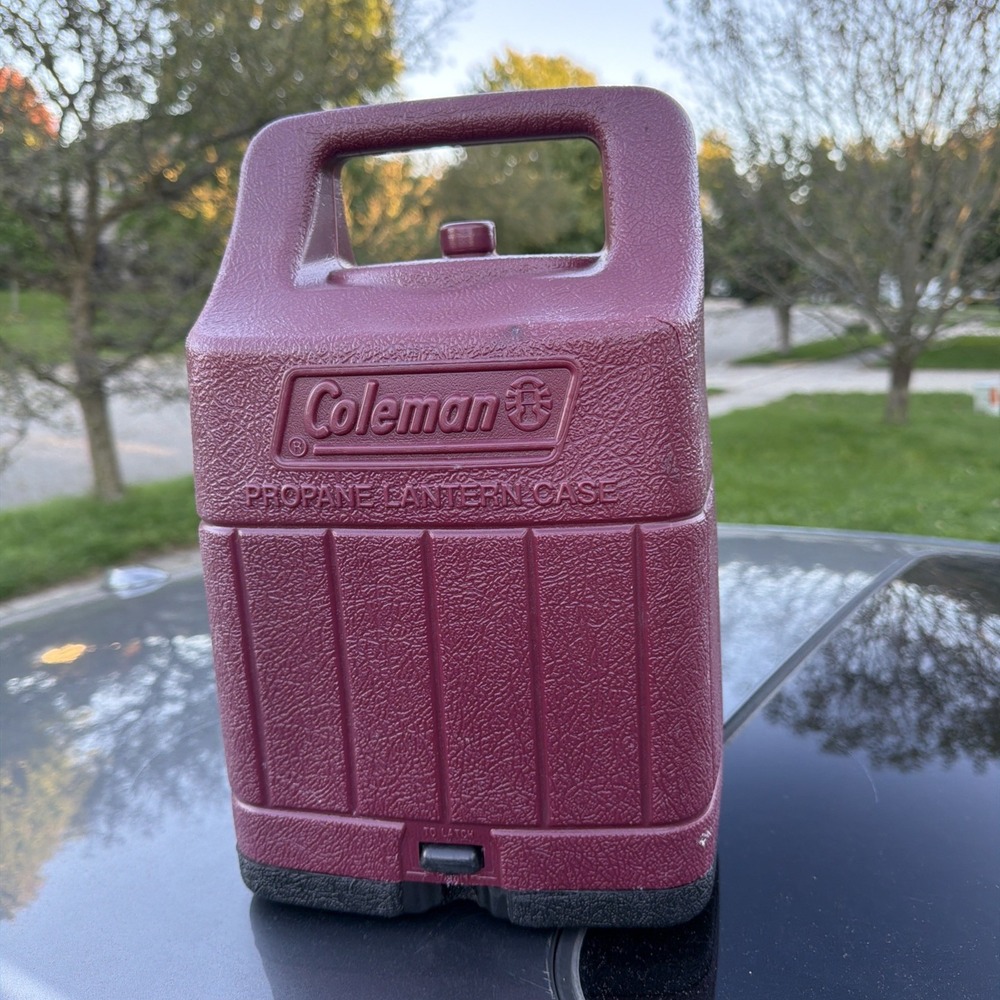Coleman Model 5154A 5151 5152 Propane Lantern Carrying Case Only Burgundy